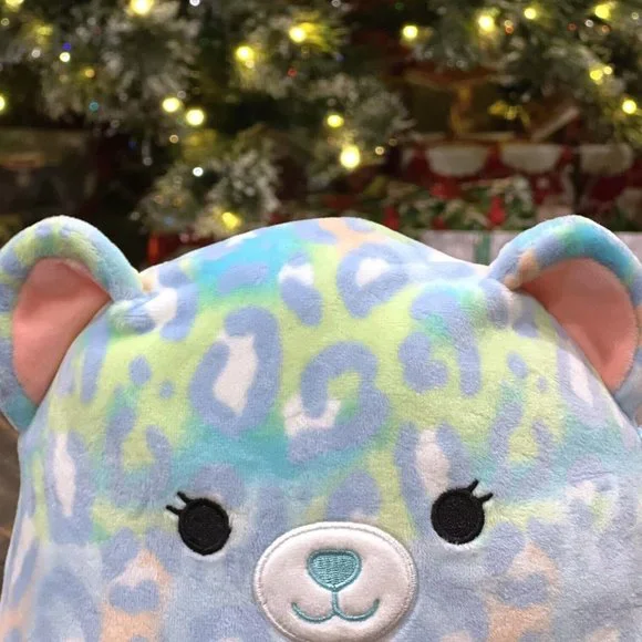 Squishmallows Lindsay the Leopard Cheetah 8” Colorful Kellytoy Plush NWT Kids - Picture 2 of 10